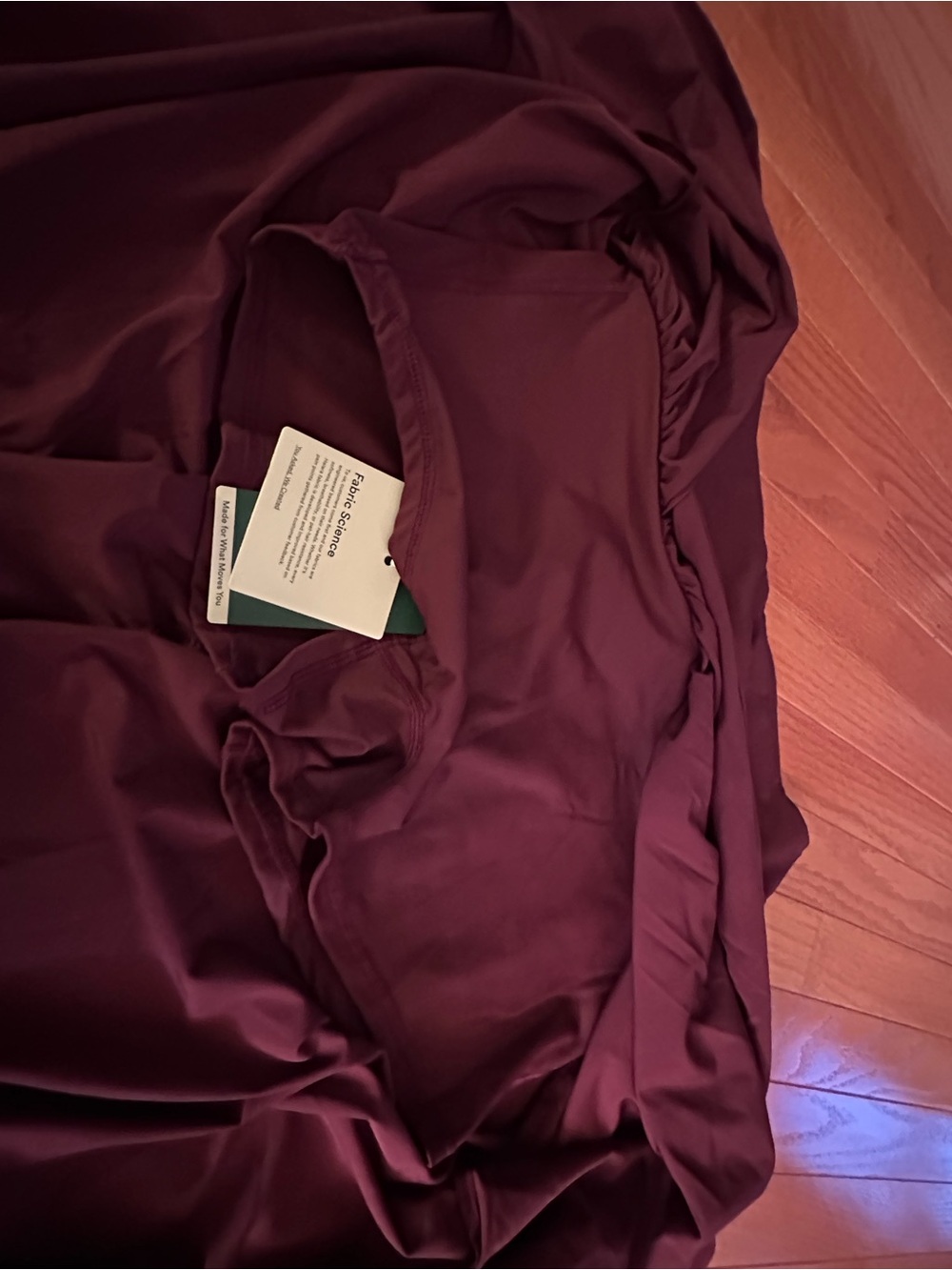 Halara Burgundy high-waisted tummy control Activewear Maxi Skirt (M) - Picture 3 of 6